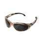 EDGE® SW116CF Dakura Non-Polarized Safety Glasses, Anti-Fog/Anti-Scratch, Smoke Lens, Wrap Around Frame, Camouflage, Nylon Frame, Polycarbonate Lens, ANSI/ISEA Z87.1+2015, MCEPS GL-PD 10-12