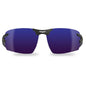 EDGE® TSLAP218 Salita Polarized Safety Glass, Scratch-Resistant, AP Blue Lens, Black, TPR/PC Frame, Polycarbonate Lens, ANSI Z87.1 -2020