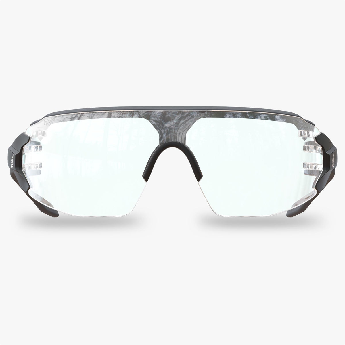EDGE® TV121VS Taven Vapor Shield Safety Glass, Anti-Fog, Clear Lens, Black, TPR/PC Frame, Polycarbonate Lens, ANSI Z87.1 -2020