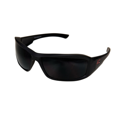EDGE® Brazeau Polarized Protective Glasses, Anti-Scratch, Full Framed/Wraparound Frame, Rubberized Nylon Frame, Polycarbonate Lens, ANSI/ISEA Z87.1+2015, MCEPS GL-PD 10-12