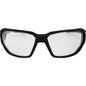 EDGE® XD411 Dawson Safety Glasses, Anti-Scratch, Clear Lens, Full-Frame Frame, Black, Nylon/Polycarbonate/Thermoplastic Rubber Frame, Polycarbonate Lens, CSA/ANSI/ISEA/MCEPS Compliant