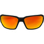 EDGE® XDAP419 Dawson Safety Glasses, Anti-Scratch, Aqua Precision Red Mirror Lens, Full-Frame Frame, Black, Nylon/Polycarbonate/Thermoplastic Rubber Frame, Polycarbonate Lens, CSA/ANSI/ISEA/MCEPS Compliant