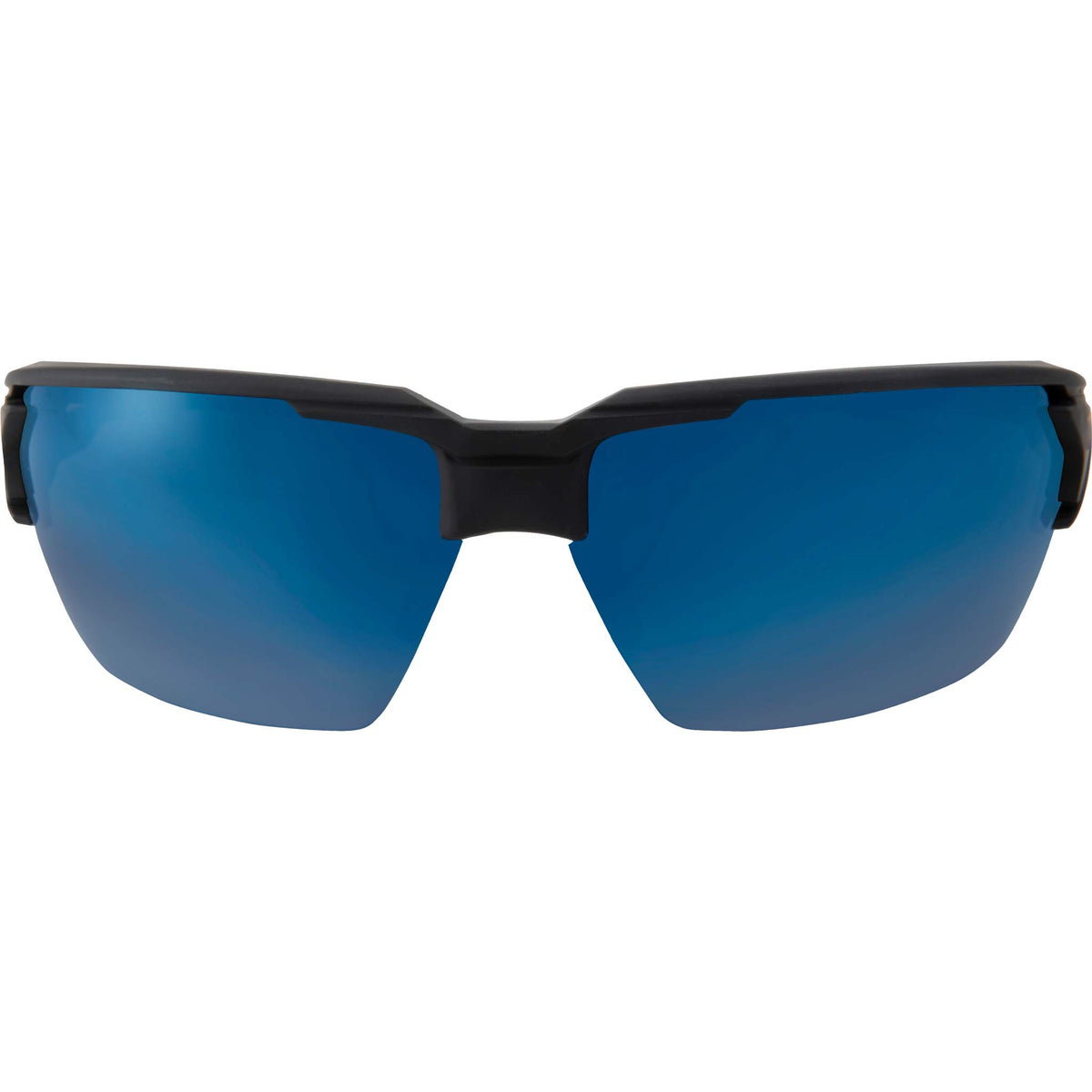EDGE® XPAP418 Pumori Safety Glasses, Anti-Scratch, Aqua Precision Blue Mirror Lens, Full-Frame Frame, Black, Nylon/Polycarbonate/Thermoplastic Rubber Frame, Polycarbonate Lens, CSA/ANSI/ISEA/MCEPS Compliant
