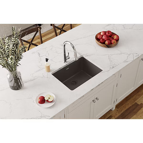Quartz Classic® 24-5/8" x 18-1/2" x 9-1/2" Single Bowl Undermount Sink Mocha