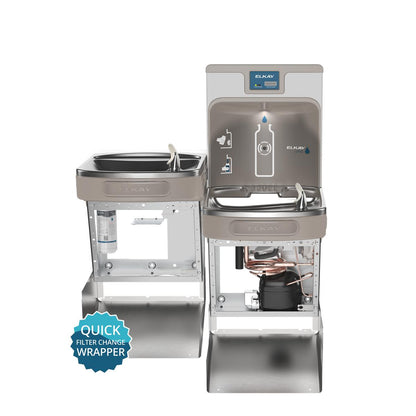 Bottle Filling Station & Bi-Level Cooler - Wall Mount