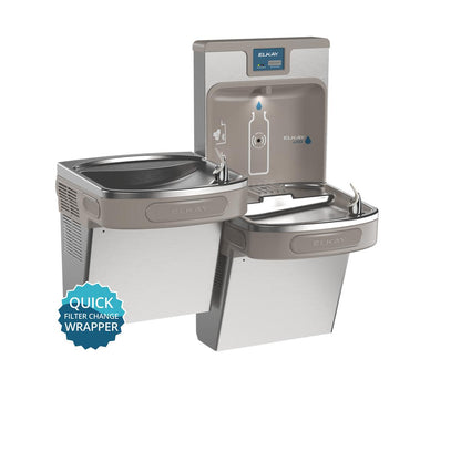 Bottle Filling Station & Bi-Level Cooler - Wall Mount