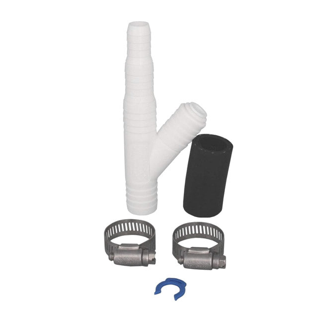 DRAIN LINE ADAPTER W/ 3/8" QUI