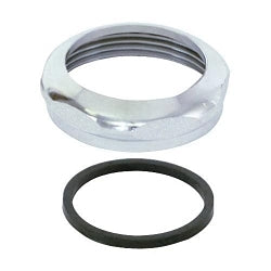 EZ-FLO® 35051 Slip Joint Nut With Washer, 1/2 in, Brass, Polished Chrome