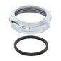 EZ-FLO® 35051 Slip Joint Nut With Washer, 1/2 in, Brass, Polished Chrome