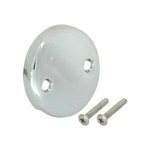 EZ-FLO® 35245 Overflow Face Plate With Round Screw, Die Cast Zinc, Polished Chrome, Import
