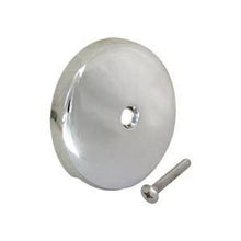EZ-FLO® 35247 Overflow Face Plate With Round Screw, Die Cast Zinc, Polished Chrome, Import