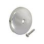 Overflow Face Plate with Round Screw - Polished Chrome