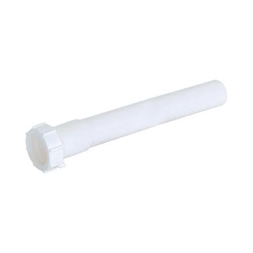EZ-FLO® 35362 Extension Tube With Nut, 1-1/2 in OD x 12 in L, Slip Joint Connection, Polypropylene