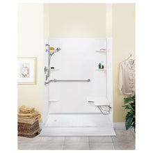 ELM® 360R Barrier-Free Shower Floor, CareGiver®, White, Right Drain, 30 in L x 60 in W, Domestic