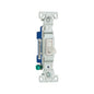 EATON Arrow Hart 1301-7W Grounding Standard/Specification Grade Toggle Switch, 120 V, 15 A, 1/2 hp Power Rating
