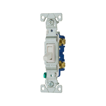 Grounding Standard/Specification Grade Toggle Switch - White
