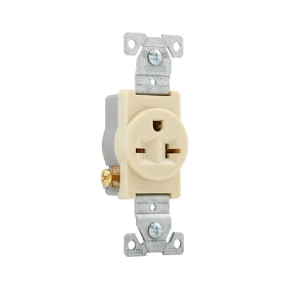 Auto Grounding Single Straight Blade Receptacle - Nylon