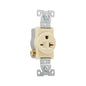 Auto Grounding Single Straight Blade Receptacle - Nylon