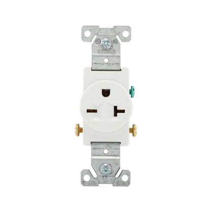 Single Straight Blade Receptacle - Nylon - 250 V AC