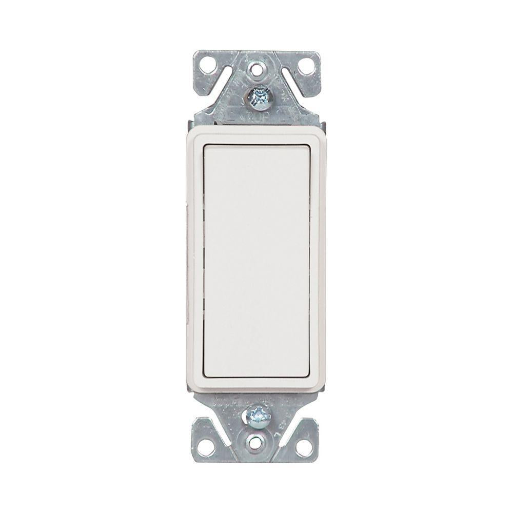 EATON 7501W Standard Grade Decorator Switch, 120, 277 V, 15 A
