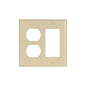 Standard Combination Wall Plate - Thermoset - 2 Gangs