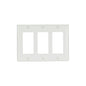 EATON Arrow Hart™ 2163W-BOX 2000 Standard Decorator Wall Plate, 3 Gangs, 6.37 in W x 4.5 in H, Thermoset, White