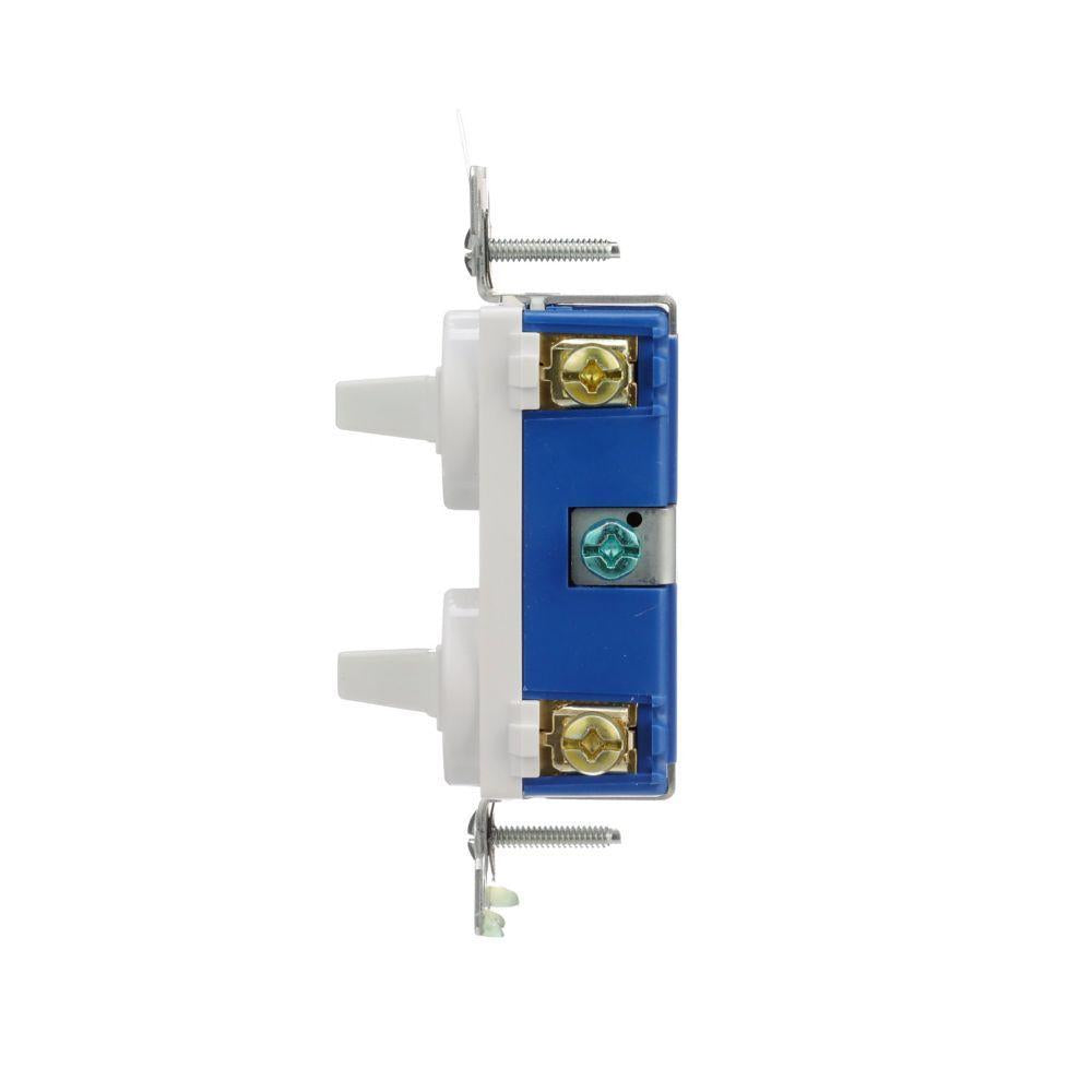 3-Way Duplex AC Toggle Combination Switch - Thermoplastic