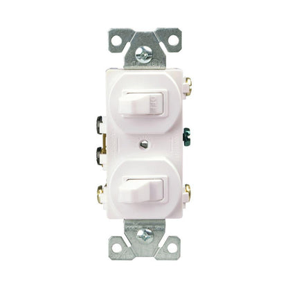 3-Way Duplex AC Toggle Combination Switch - Thermoplastic