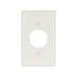 Blank Standard Receptacle Wall Plate - White
