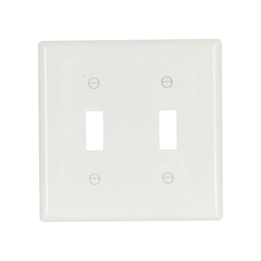 Standard Toggle Switch Wall Plate - White