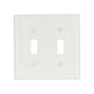 Standard Toggle Switch Wall Plate - White