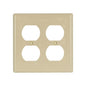 Decorator Standard Receptacle Wall Plate - Ivory