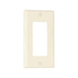 EATON Arrow Hart™ 5151LA 5000 Standard Decorator Wall Plate, 1 Gangs, 2-3/4 in W x 4-1/2 in H, Nylon/Thermoplastic, Light Almond