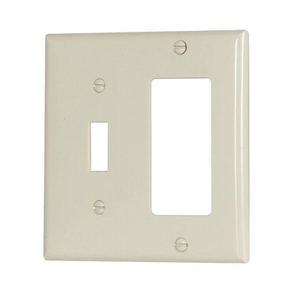 Standard Combination Wall Plate - Light Almond