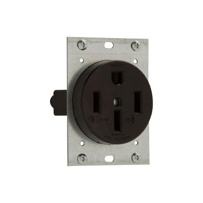 Single Straight Blade Receptacle - Glass Reinforced Nylon