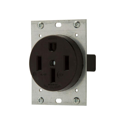 Single Straight Blade Receptacle - Glass Reinforced Nylon