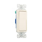 EATON Arrow Hart 7501LA Standard Grade Decorator Switch, 120/277 V AC, 15 A, 2 hp Power Rating