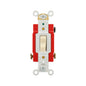EATON Arrow Hart AH1224V 4-Way Premium Automatic Grounding Toggle Switch, 120/277 V, 20 A, 1 hp Power Rating