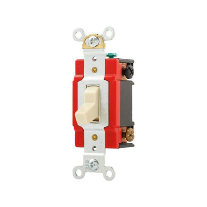 4-Way Premium Automatic Grounding Toggle Switch - Ivory