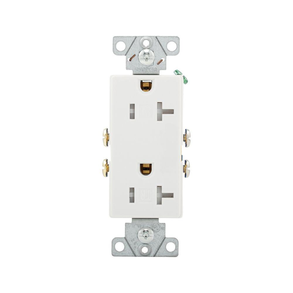 Tamper Resistant Straight Blade Receptacle - Thermoplastic