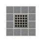 Shower Drain Grate - Antique Pewter - Square Pattern