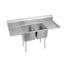 Elkay® 14-2C16X20-2-18X 300 Standard Service Sink, Rectangle Shape, 25.8 in W x 70 in D x 43.8 in H, Floor Mount, Stainless Steel, Uniform Satin, Import