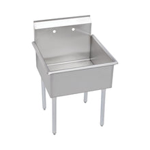 Elkay® B2C24X24X 400 Dependabilt Service Sink, Rectangle Shape, 2 Faucet Holes, 27-1/2 in W x 27-1/2 in D x 42 in H, Floor Mounting, Import