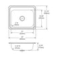 Celebrity - 25" Kitchen Sink - Stainless Steel
