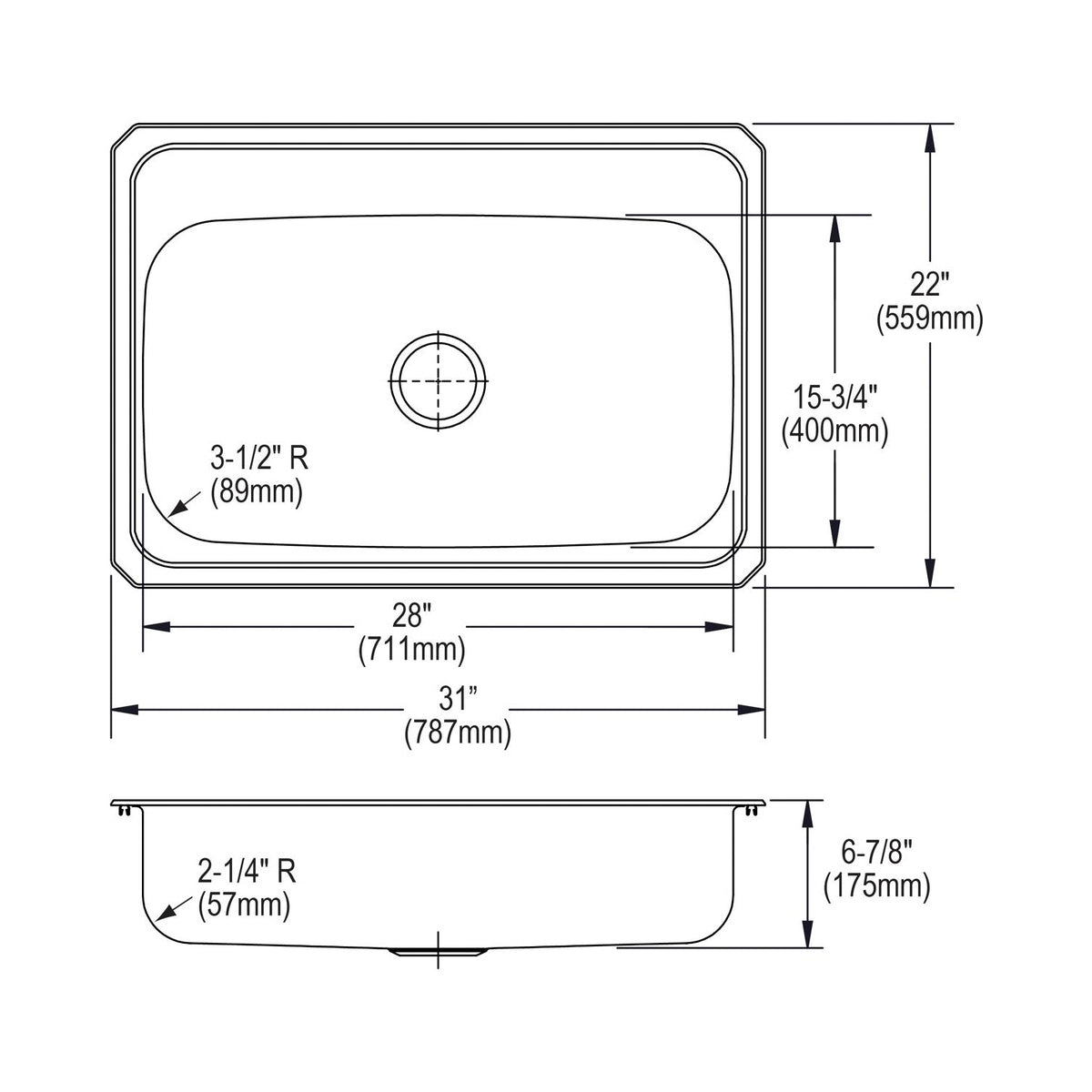Elkay® CR3122 Kitchen Sink