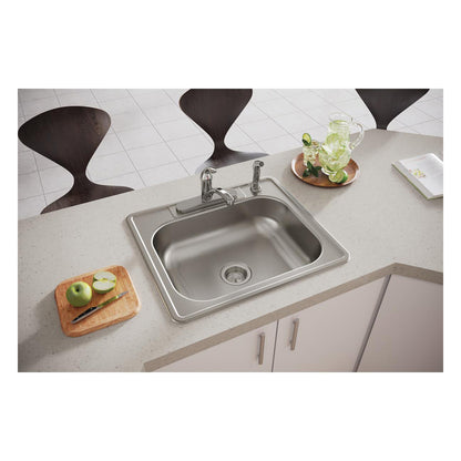 Dayton - 25" Kitchen Sink - Stainless Steel