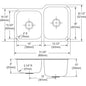 Dayton - 31-3/4" Kitchen Sink - Soft Satin