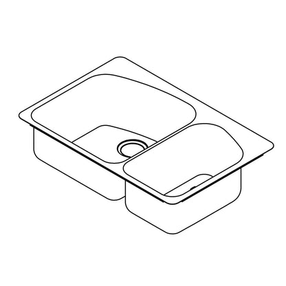Dayton - Dual Mount Sink - Stainless Steel - Satin