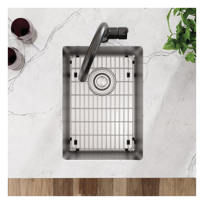 Crosstown - Transitional Kitchen Bar Sink Kit - Undermount