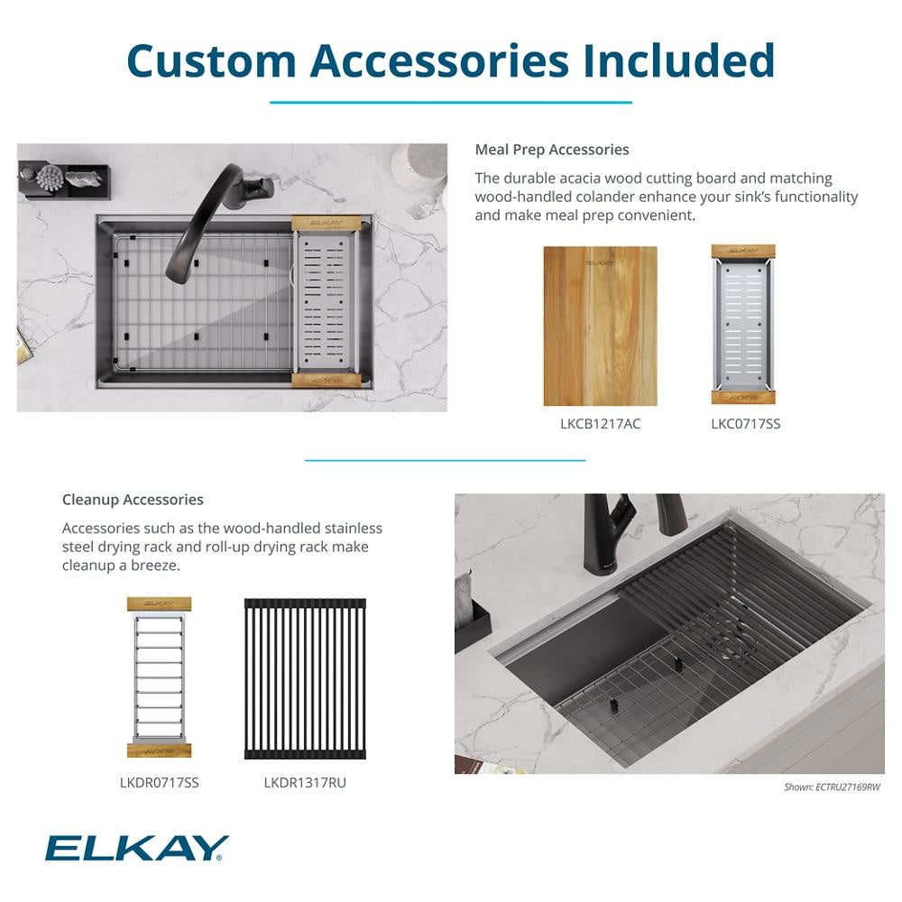 Crosstown - Undermount Sink Kit - Stainless Steel